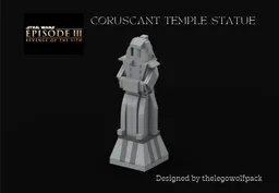 Coruscant temple statue