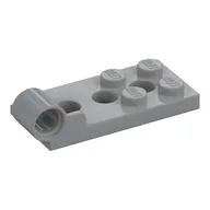 Hinge Plate 2 x 4 with Pin Hole with 3 Holes - Bottom / Light Bluish Gray