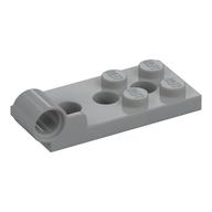 Lego Hinge Plate 2 x 4 with Pin Hole with 3 Holes - Bottom / Light Bluish Gray