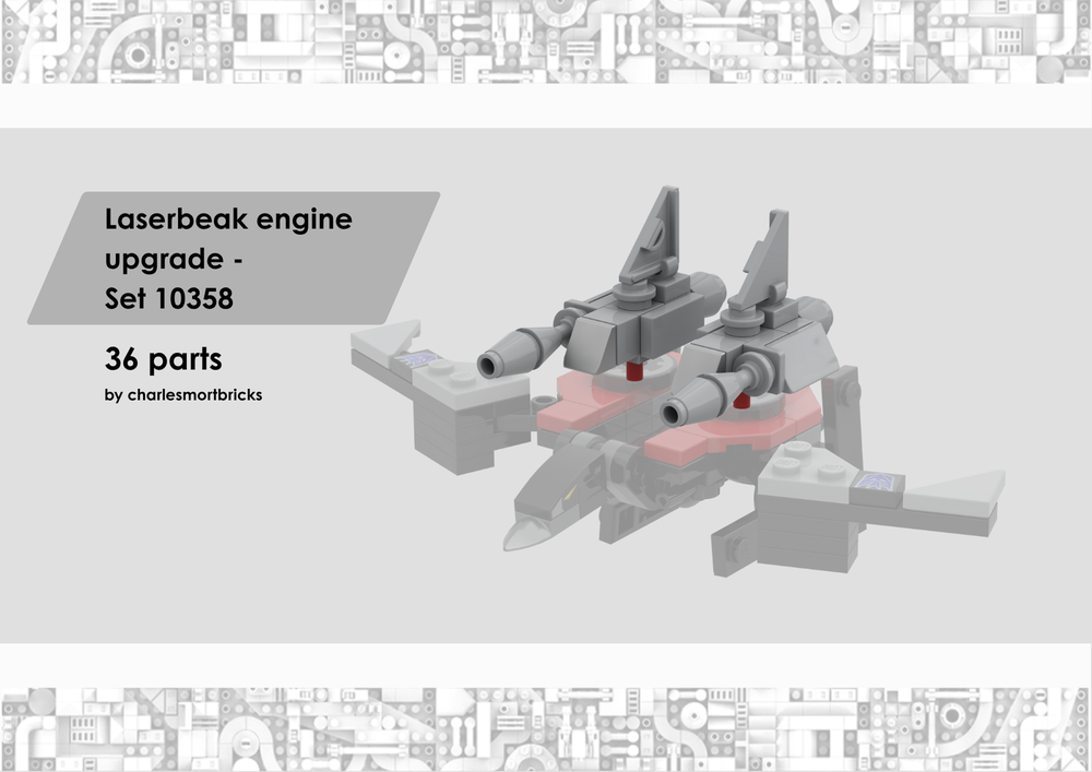 Lego Laserbeak Engine Upgrade - Set 10358