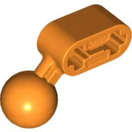 Technic Beam 1 x 2 with Ball Joint Angled / Orange