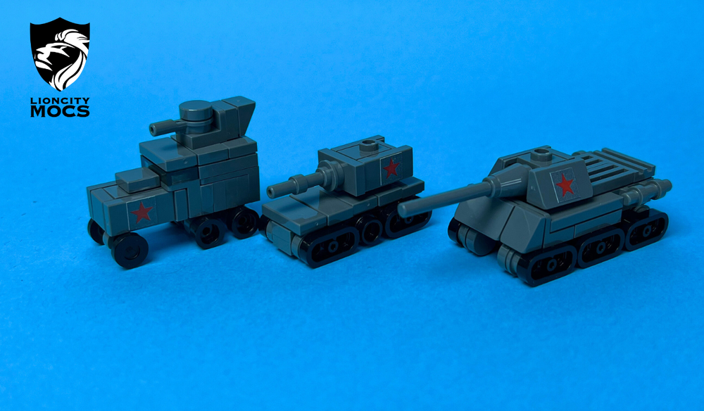Lego BA-6/SU-76/SU-85 Tutorial (1:120)