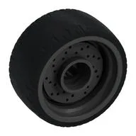 Wheel Rim 24 x 12 with Black Tyre / Pearl Titanium