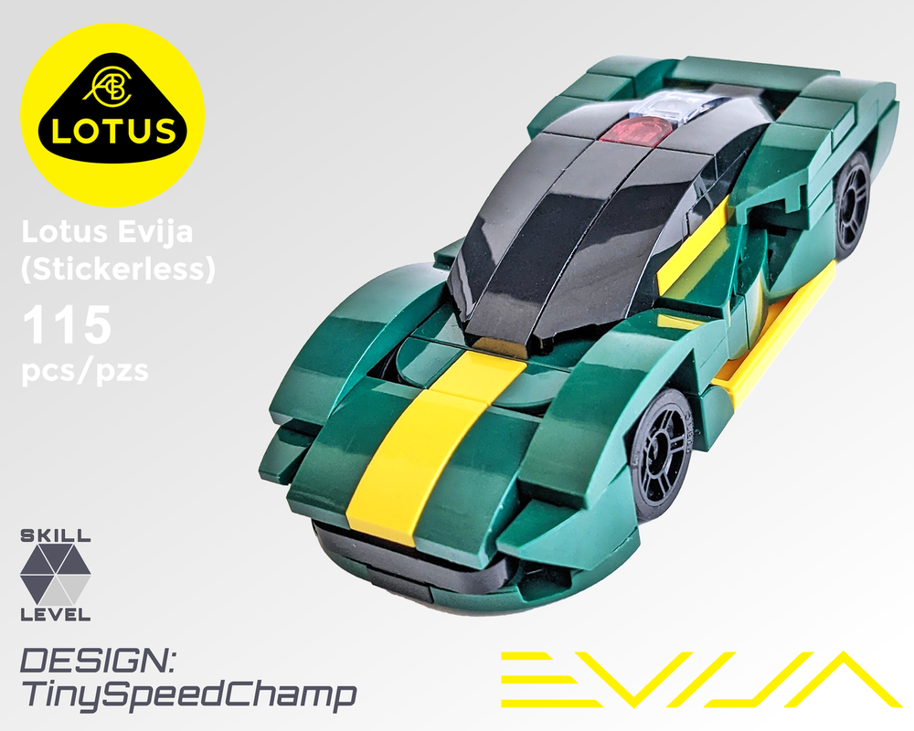 Lego Tiny Lotus Evija (Stickerless)