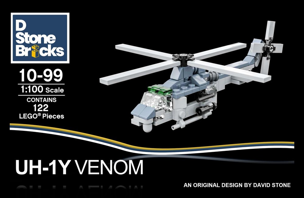 Lego UH-1Y Venom USMC Huey Micro Helicopter