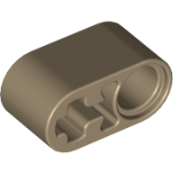 Lego Technic Beam 1 x 2 Thick with Pin Hole and Axle Hole / Dark Tan