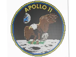 Apollo 11 Patch Mosaic
