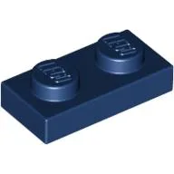 Plate 1 x 2 / Dark Blue