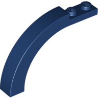 Lego Brick Arch 1 x 6 x 3 1/3 Curved Top / Dark Blue