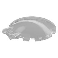 Lego Dish 6 x 6 Inverted - No Studs with Handle / Trans-Clear