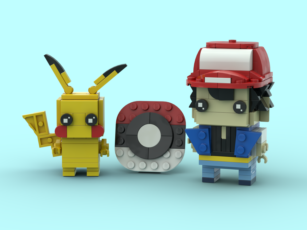Lego Ash Ketchum & Pikachu from Pokemon