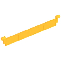 Garage Roller Door Section without Handle / Trans-Neon Orange