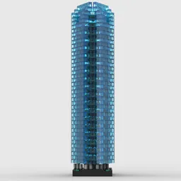 Devon Tower at 1/650th Scale