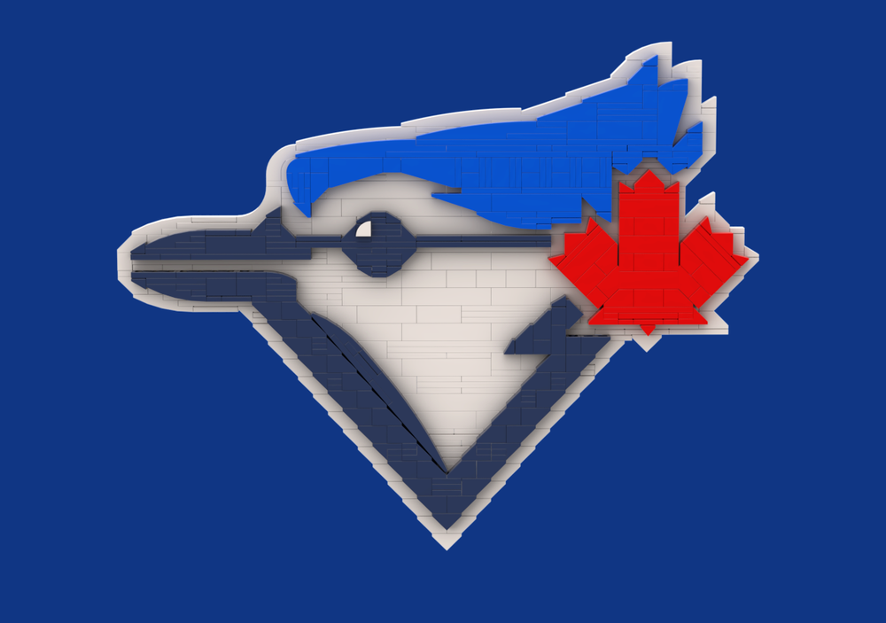 Lego Toronto Blue Jays Logo (Wall Hang-able!)