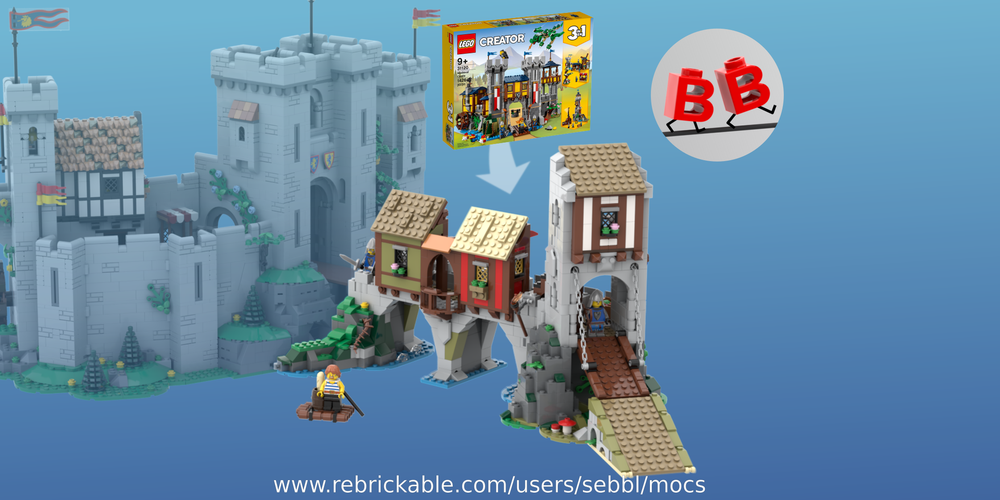 Lego 31120: Medieval Merchant's Bridge (Expansion for Set 10305)