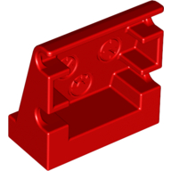 Lego Duplo Panel 1 x 2 x 1 2/3 Sloped with 3 Embossed Gauges / Red