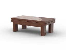 Wooden Table - Minifig Scaled | #3