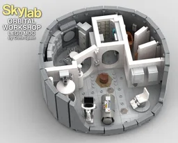 Skylab Orbital Workshop - Crew Quarters cutaway diorama