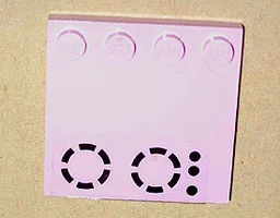 Tile, Modified 4 x 4 with Studs on Edge with Black Dots and Broken Circles Pattern (Sticker) - Set 5890