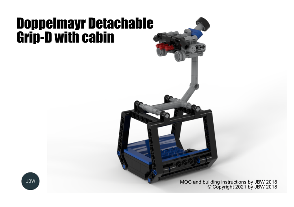 Lego Doppelmayr® Detachable Grip-D with cabin for 8 persons