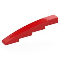 Lego Brick Curved 1 x 8 x 1 2/3 / Red