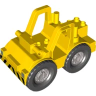 Duplo Backhoe Loader Body with Wheels / Yellow