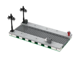 Cobblestone road module for modular city - MILS plate