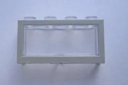Modulex Window 1 x 4 x 2 with Gray Border Print