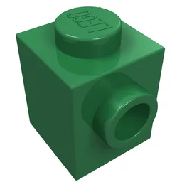 Brick Special 1 x 1 with Studs on 2 Sides / Green
