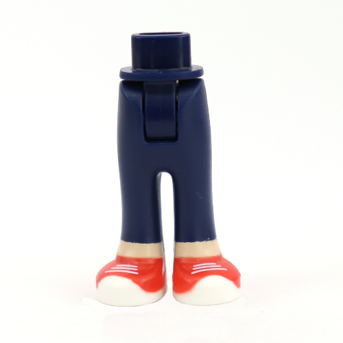 Lego Minidoll Hips and Trousers with Back Pockets and Light Nougat Legs and Red Sneakers Print