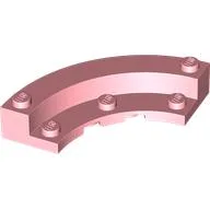 Brick Round Corner 5 x 5 Macaroni with 1/3 Inner Side / Warm Pink