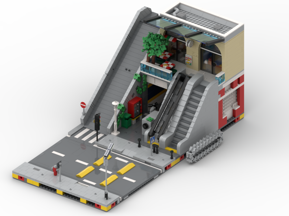 Lego Subway Entrance and Little Mall