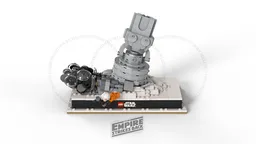 Micro Diorama : Trampled Snowspeeder