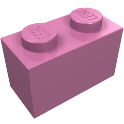 Brick 1 x 2 / Dark Pink