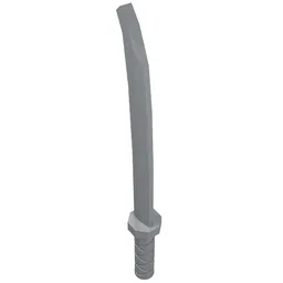 Weapon Sword / Katana [Octagonal Guard] / Light Bluish Gray