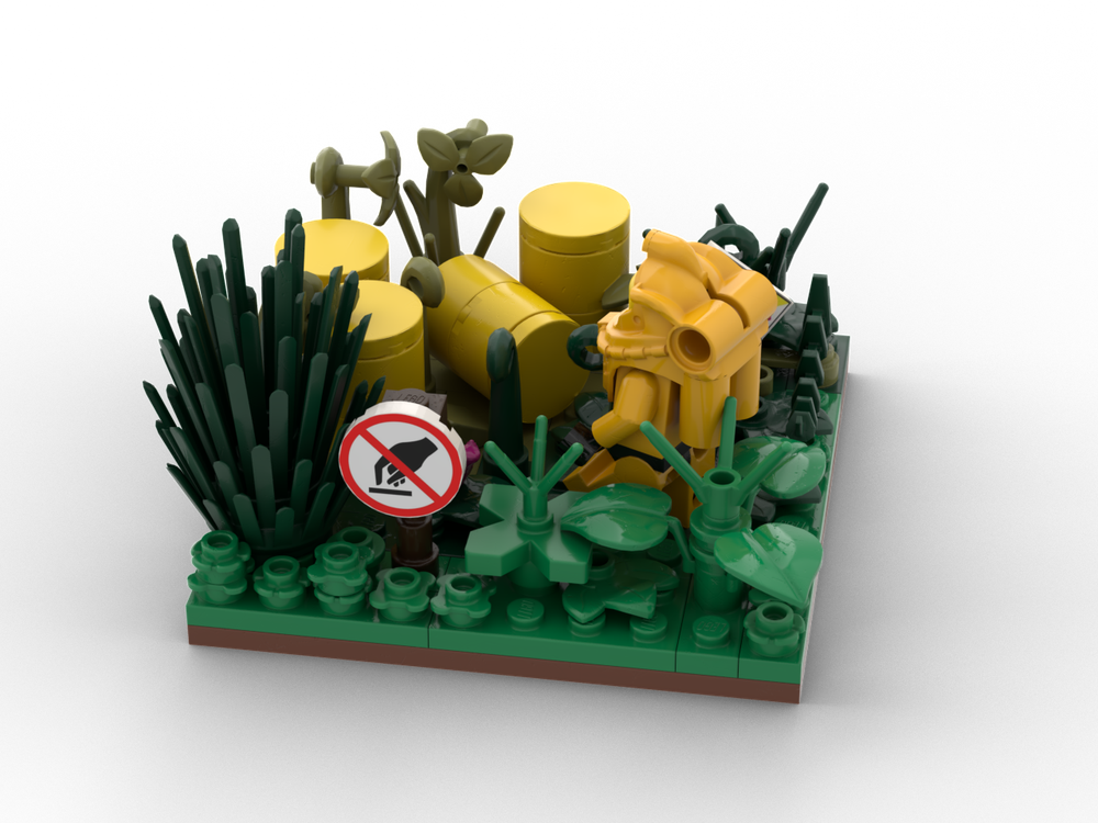 Lego Display for Hazmat Guy
