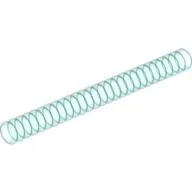 Hose, Ribbed 7mm D. 9L / 7.2cm / Trans-Light Blue