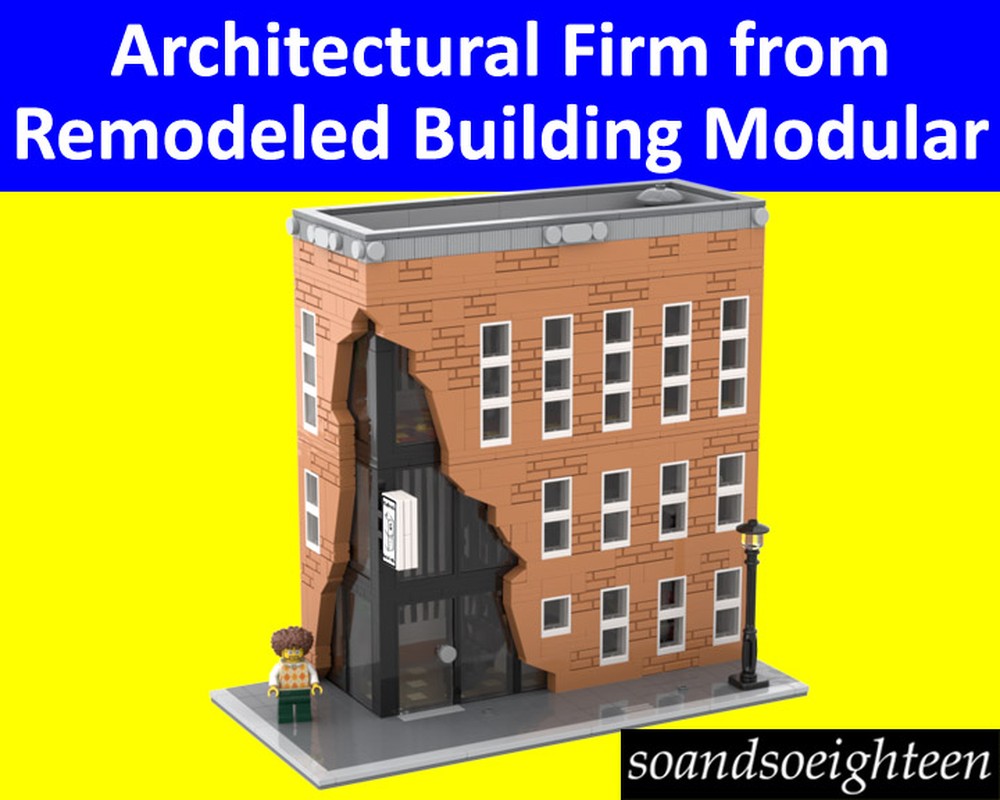 Lego Architectural Firm from Remodeled Building Modular