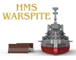 HMS Warspite (1/640th scale)