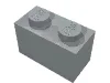 Brick 1 x 2 / Light Bluish Gray