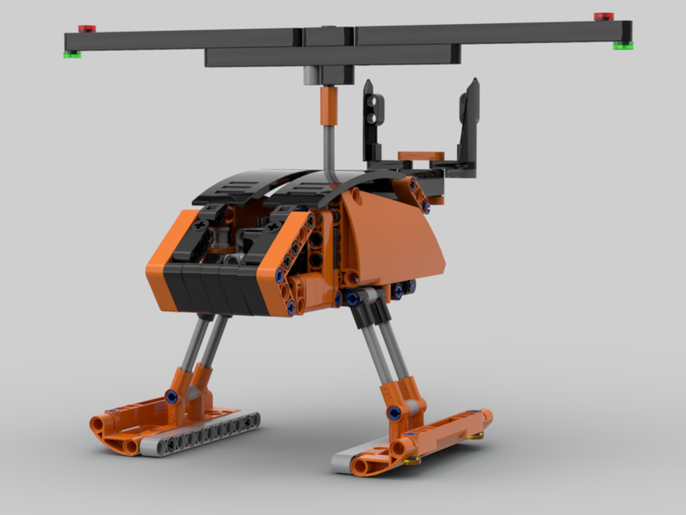Lego 42093 and 42103 Combined Model: Helicopter