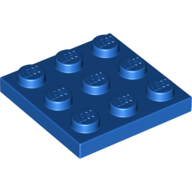 Lego Plate 3 x 3 / Blue
