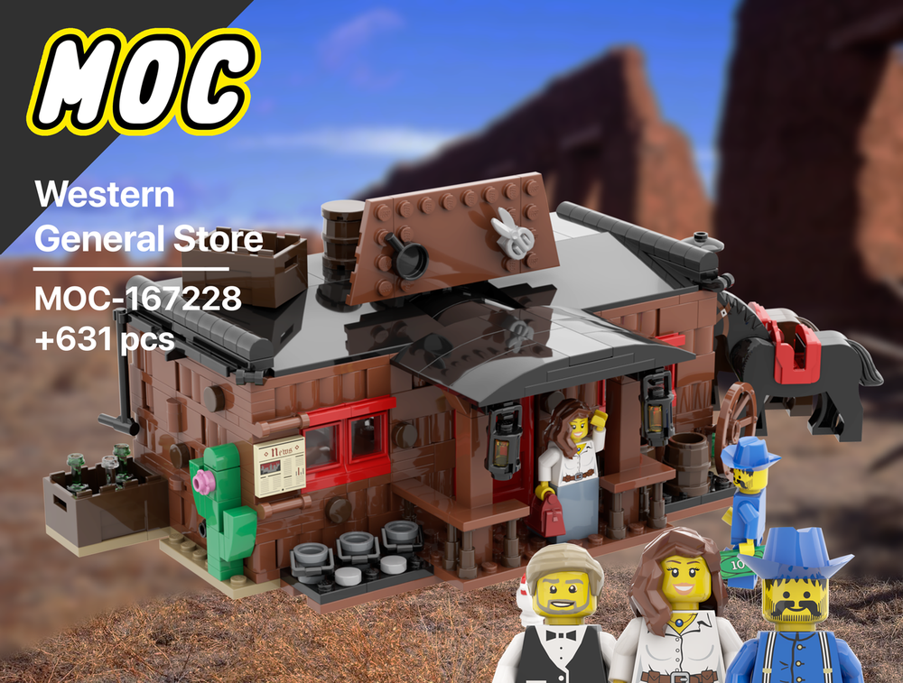 Lego Western General Store | Cowboys | Wild West | Lone Ranger | Cavalry