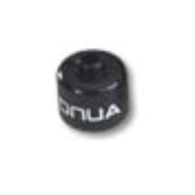 Lego Pen Bead, Round Large, Curved Edges / Cylinder with 'ONUA' Print / Black