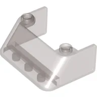 Windscreen 3 x 4 x 1 1/3 with 2 Studs on Top / Trans-Brown