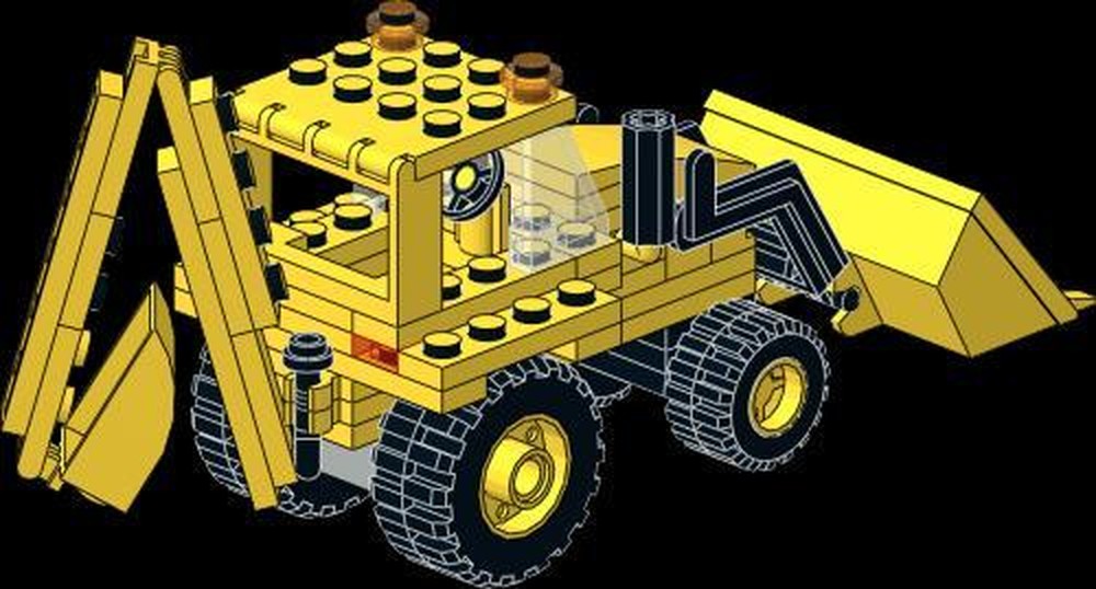 Lego Backhoe
