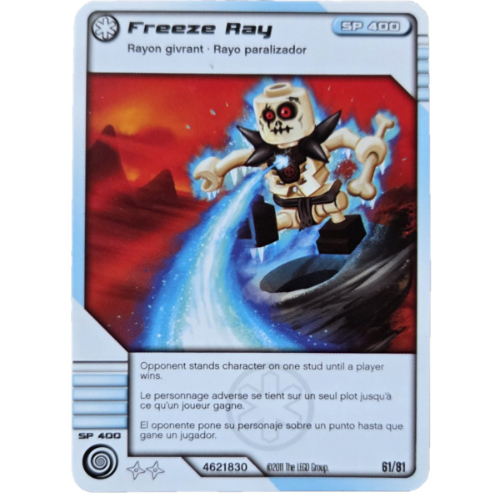 Lego Trading Card, Ninjago Deck #1: 61 - Freeze Ray - North American Version / [No Color/Any Color]