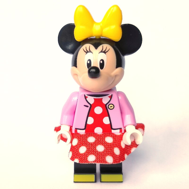 Lego Minnie Mouse, Bright Pink Jacket, Yellow Bow