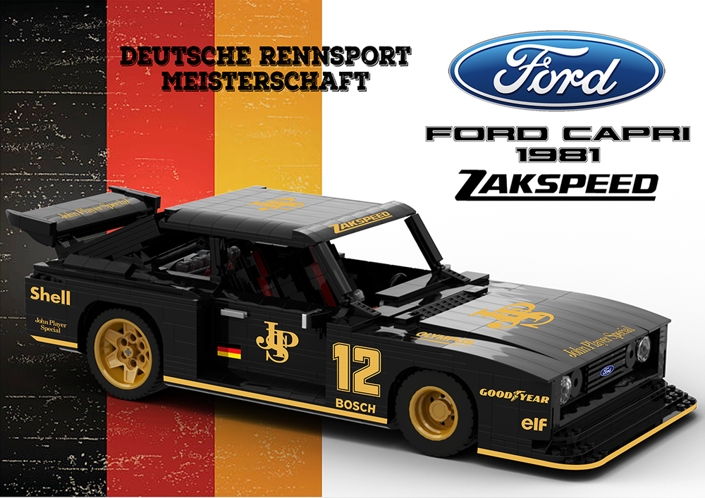 Lego Ford Zakspeed Capri - Mk III - 1981 - JPS