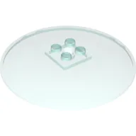 Dish 8 x 8 Inverted [Radar], Solid Studs, Squared Anti-stud Underside, Anti-Studs on Edges / Trans-Light Blue